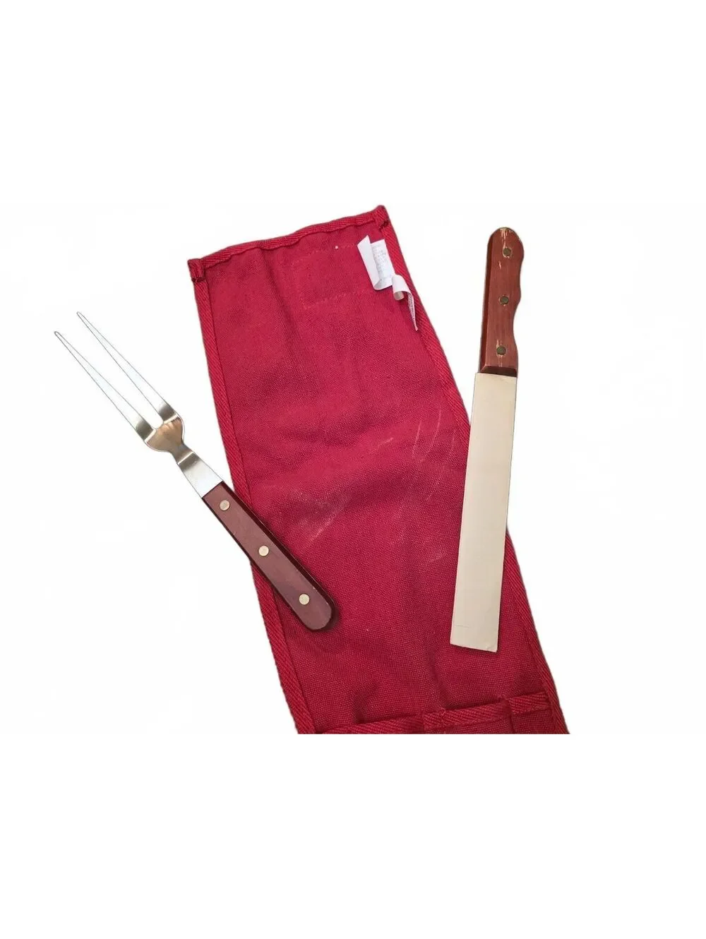 Vintage Marlboro Unlimited Grilling Set w/ Knife, Fork & Roll Pouch, 1990s Retro